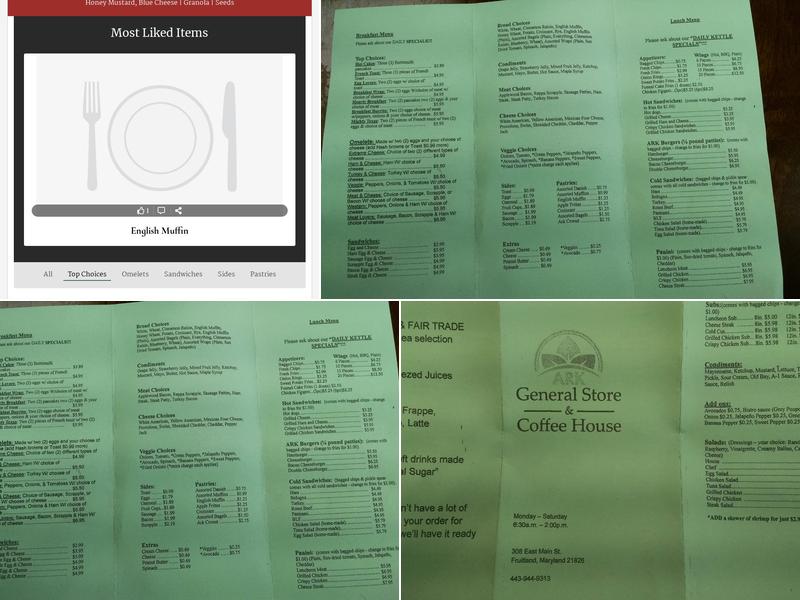 ARK Coffee House & Bistro Menu