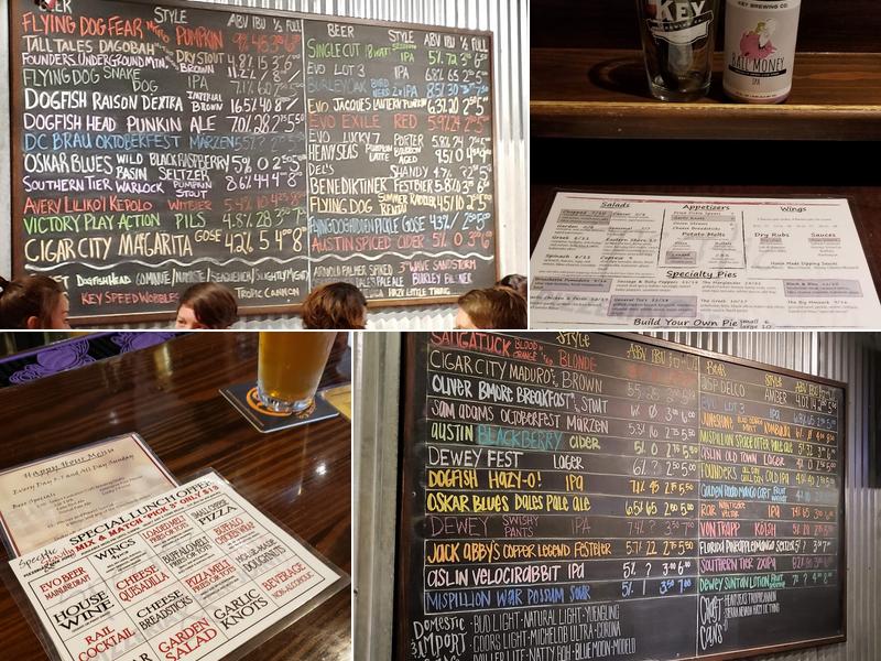 Specific Gravity Pizzeria & Beer Joint Menu