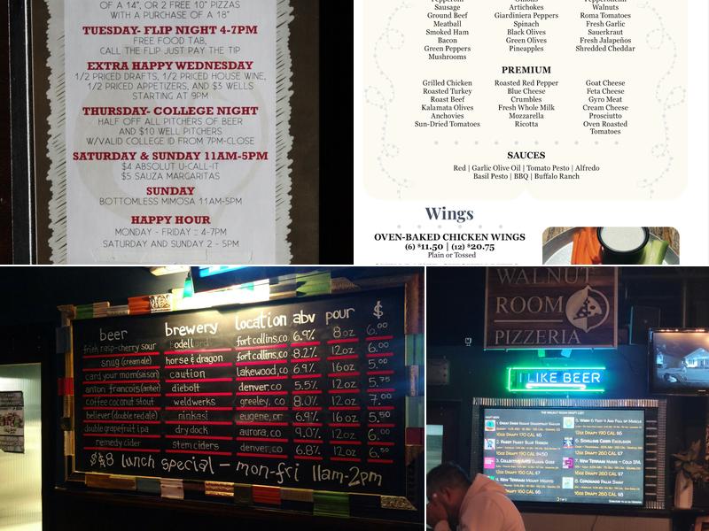 The Walnut Room Menu