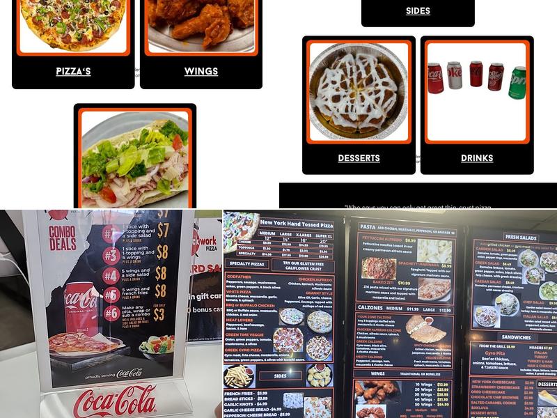 Clockwork Pizza Menu