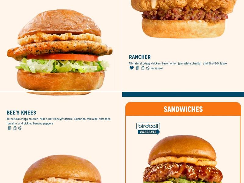 Birdcall Menu