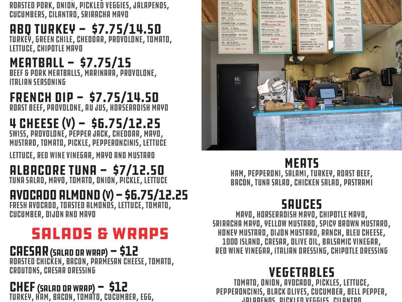 Mr. Lucky's Sandwiches Menu