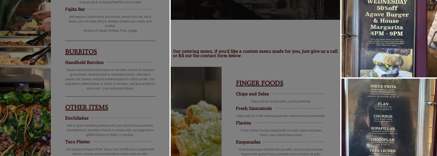 100% de Agave Menu