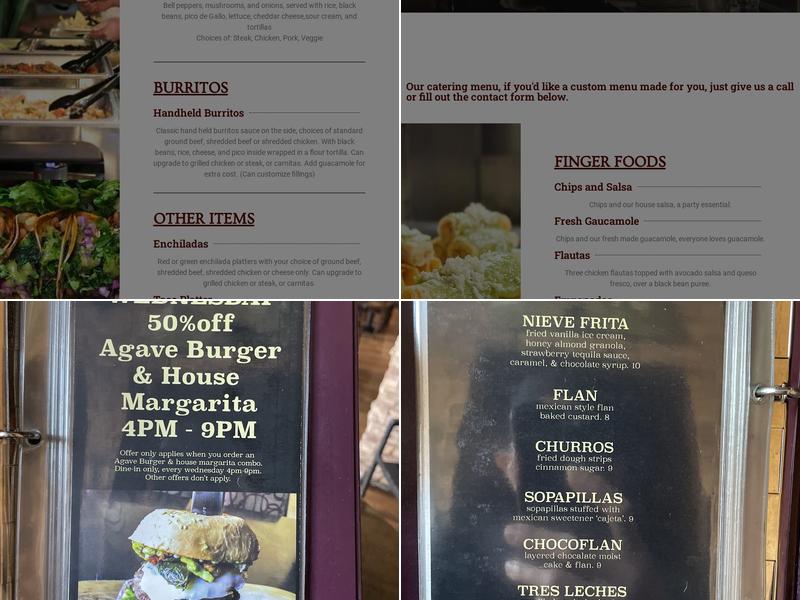 100% de Agave Menu