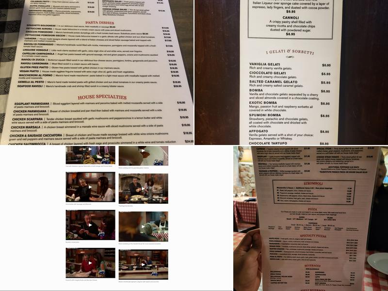 Vincitorio's Restaurant Menu