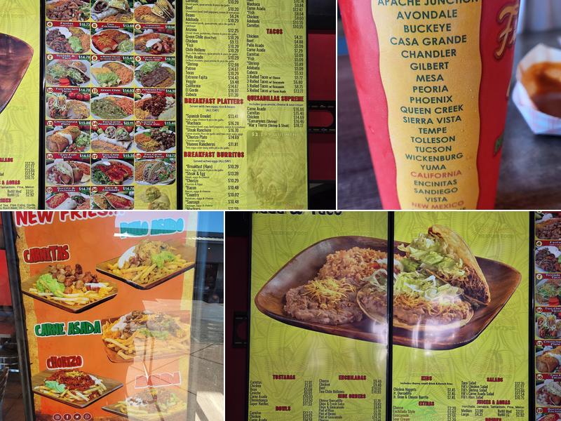 Filiberto's Mexican Food Menu