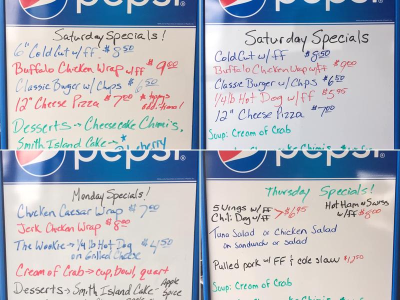 The Corner Grill Menu