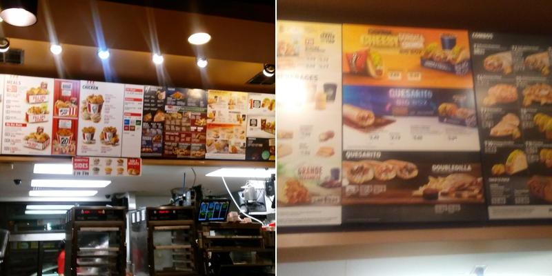 KFC Menu