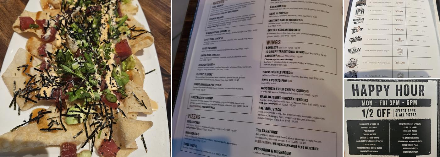 Yard House Menu