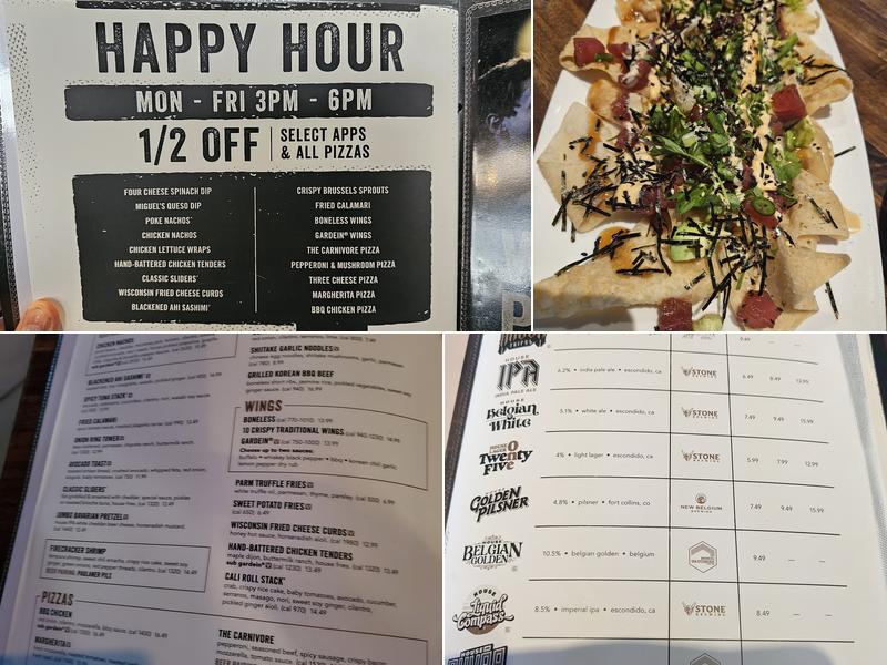 Yard House Menu