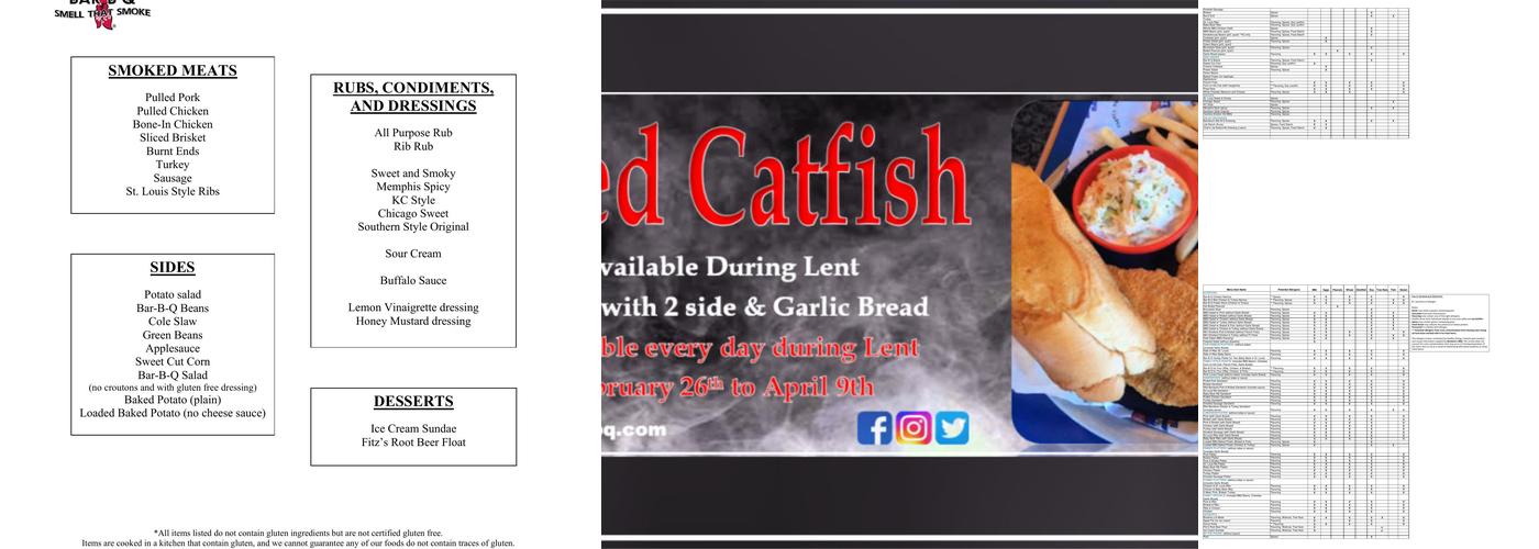 Bandana's Bar-B-Q Sunset Hills Menu