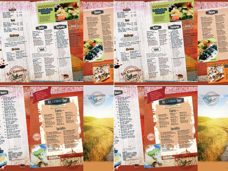 La Carreta Menu