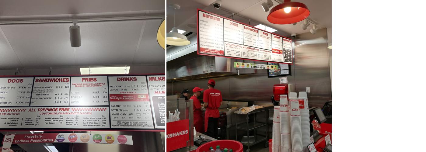 Five Guys Menu