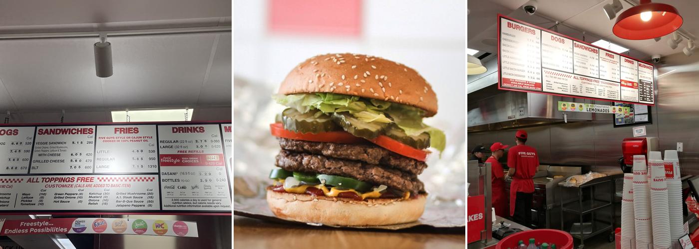 Five Guys Menu