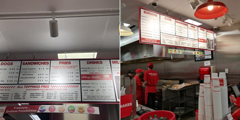 Five Guys Menu