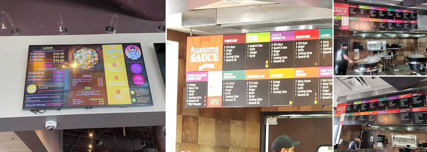 YC's Mongolian Grill Menu