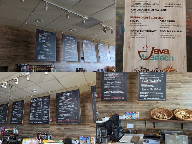 Java Beach Cafe Menu