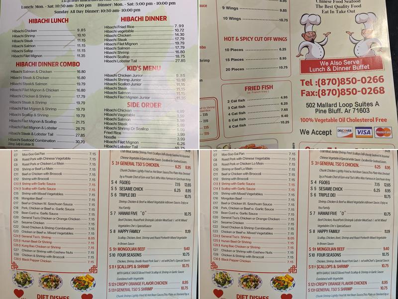 Chef Lee Menu