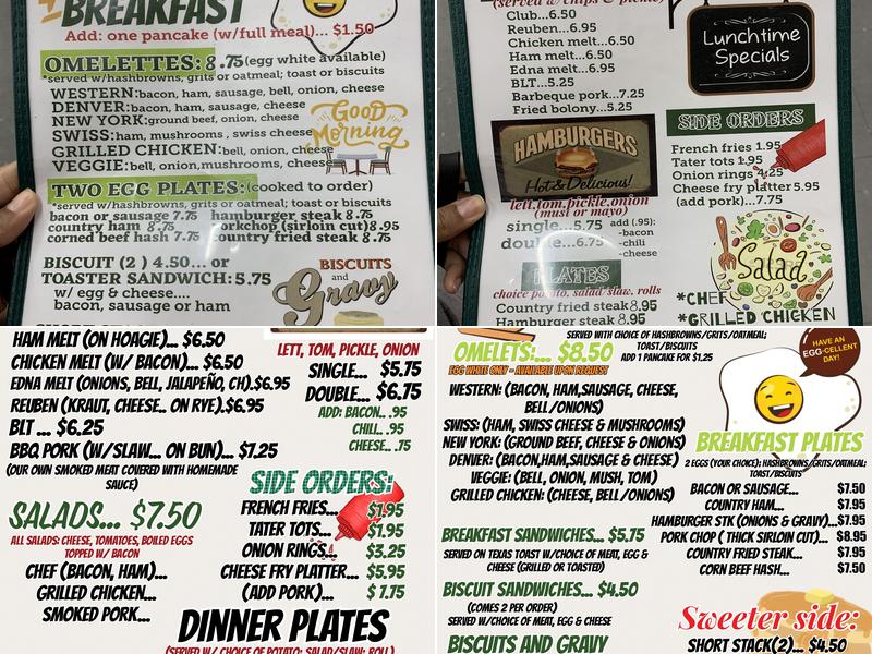 T's Place Menu
