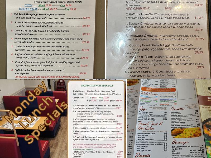 Frankford Family Diner Menu