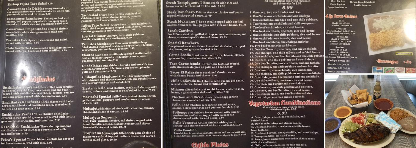 El Parian Menu