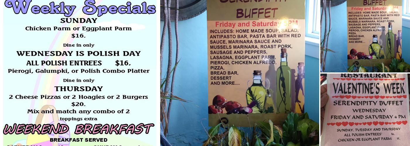 Serendipity Restaurant Menu