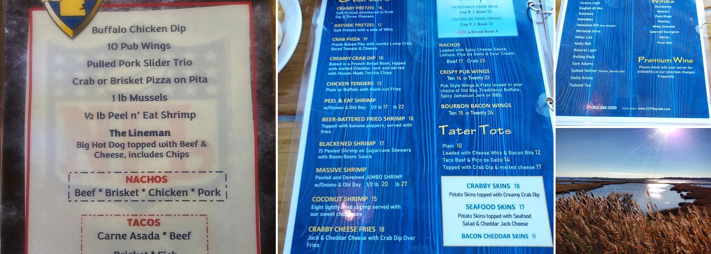 CCF Bayside Menu