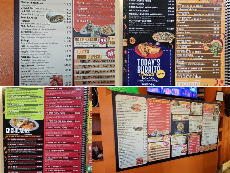 Jalapeño's Restaurant Menu