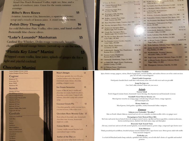 Hobbit Restaurant Menu