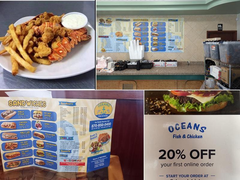 Ocean's Fish and Chicken Menu