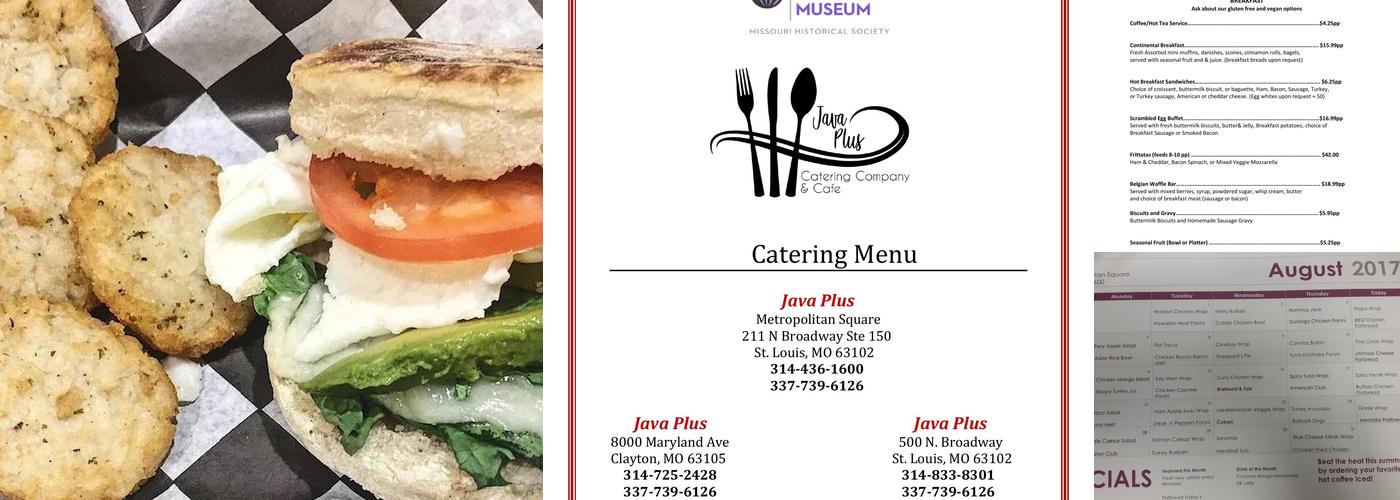Java Plus Cafe & Catering Menu