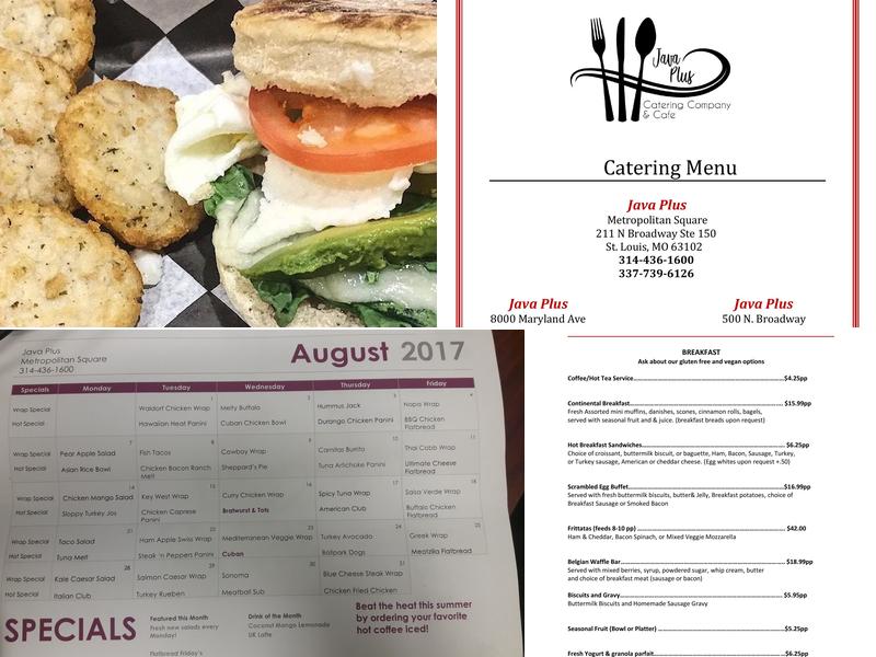 Java Plus Cafe & Catering Menu