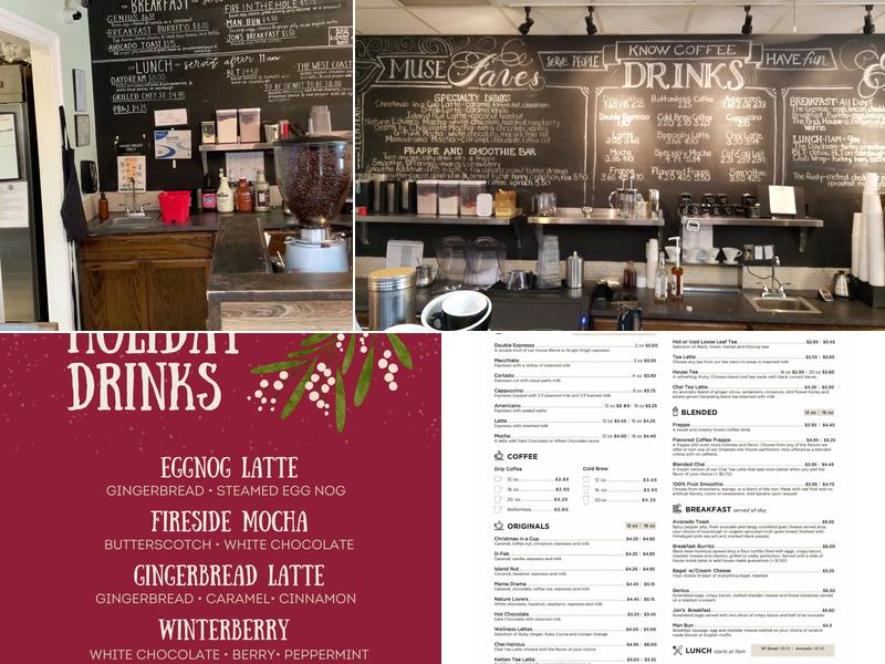The Muse Coffee Company Menu
