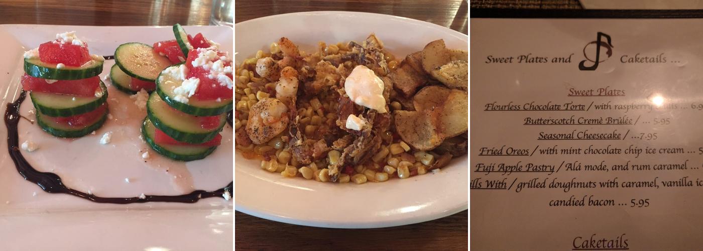 Jimmy's on the James Menu