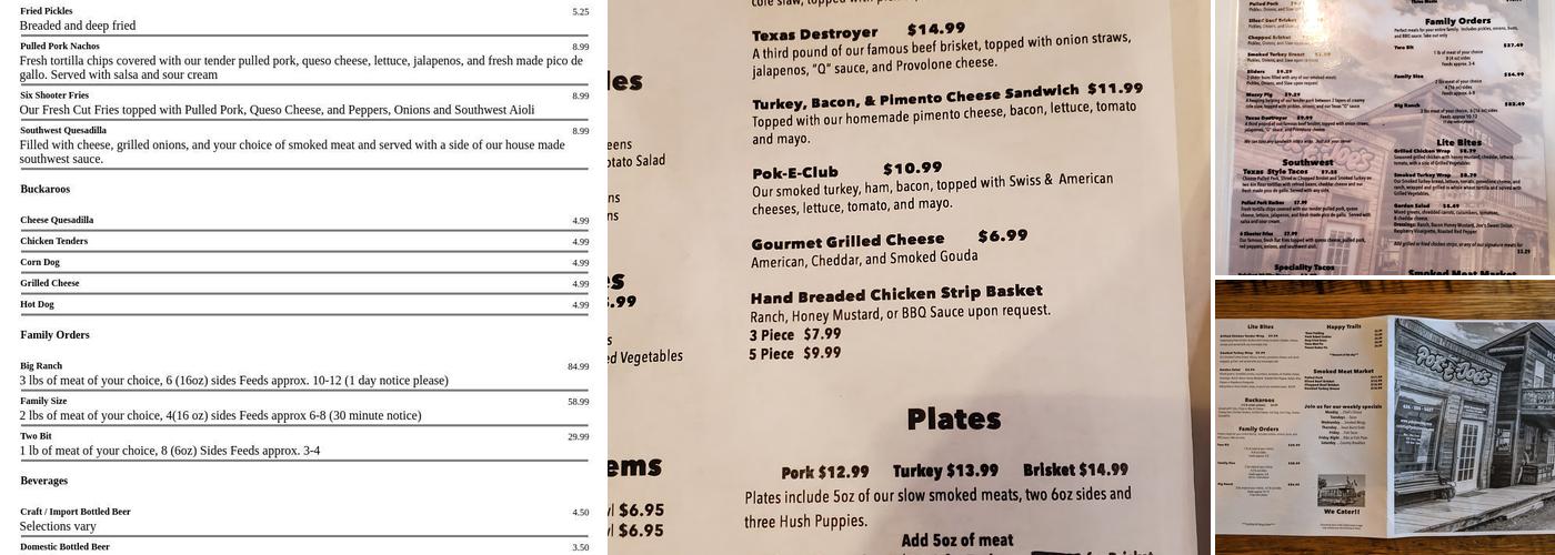 Pok-E-Joe's Menu