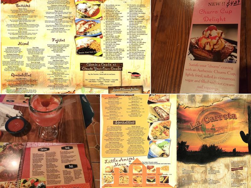 La Carreta Menu