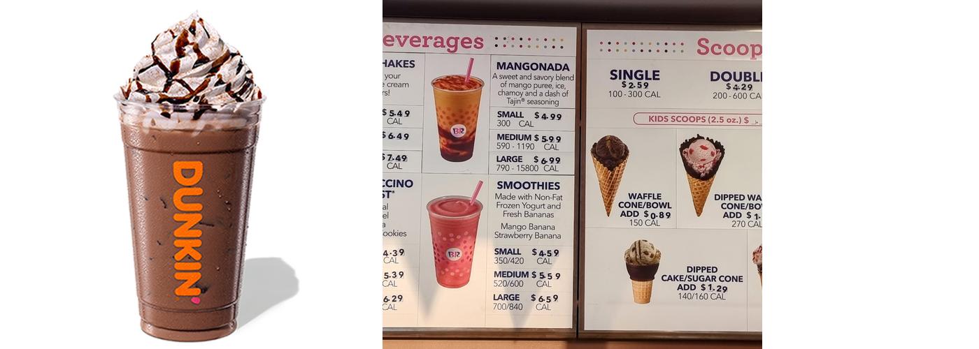 Dunkin' Menu