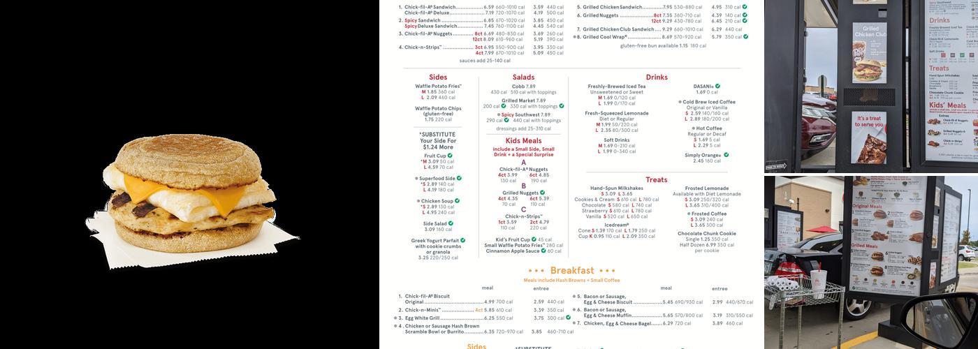 Chick-fil-A Menu