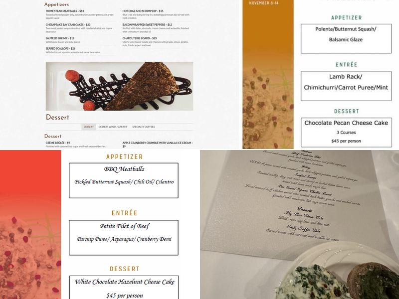 River Grille Menu
