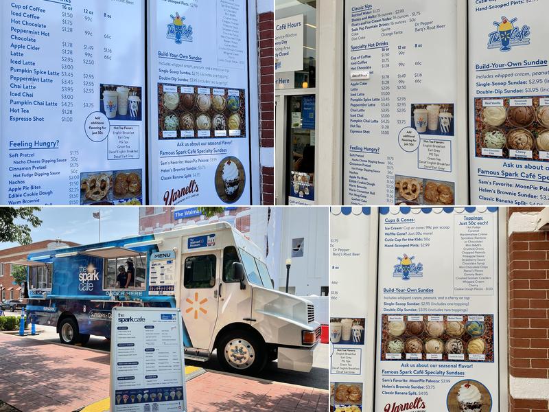 Spark Café Soda Fountain Menu
