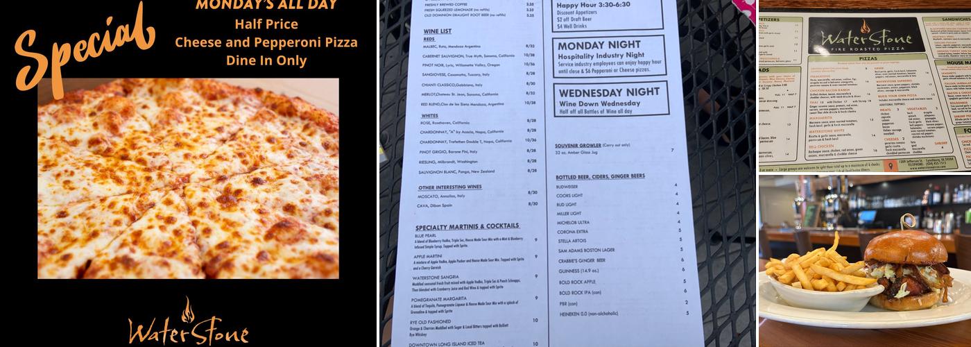 Waterstone Pizza Menu