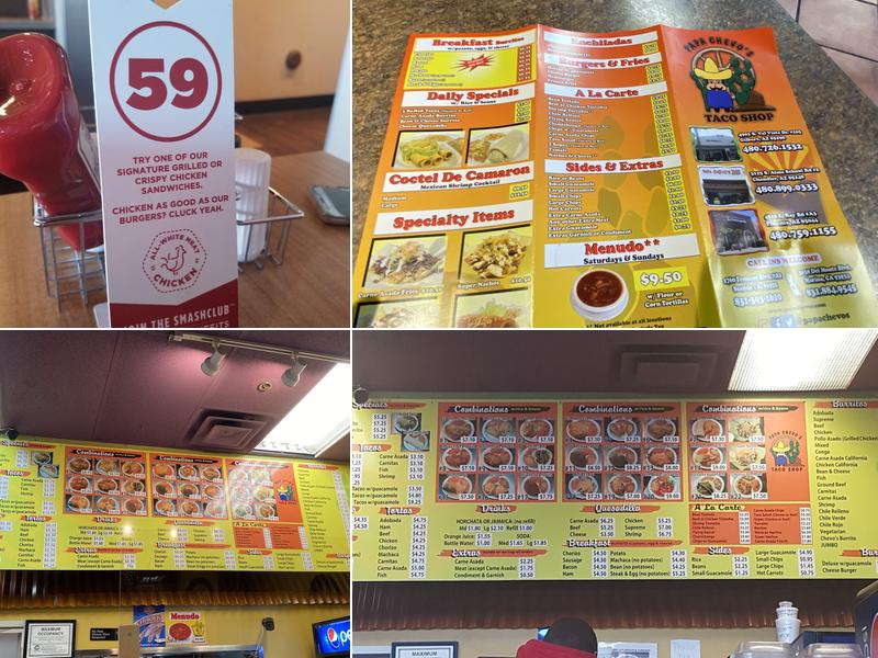 Papa Chevo's Taco Shop Menu