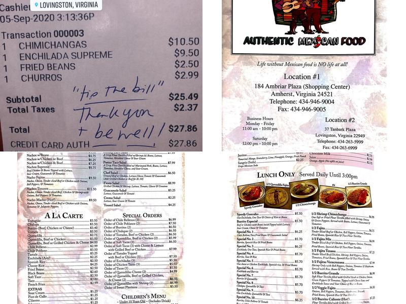 El Mariachi Mexican Food Menu