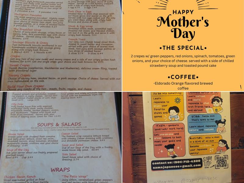 The Patio Café Menu