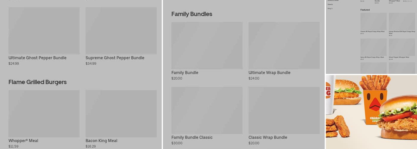 Burger King Menu