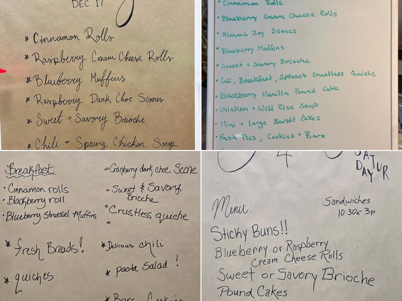 Montana Plains Bakery 2 Menu