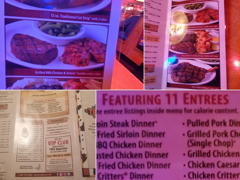 Texas Roadhouse Menu