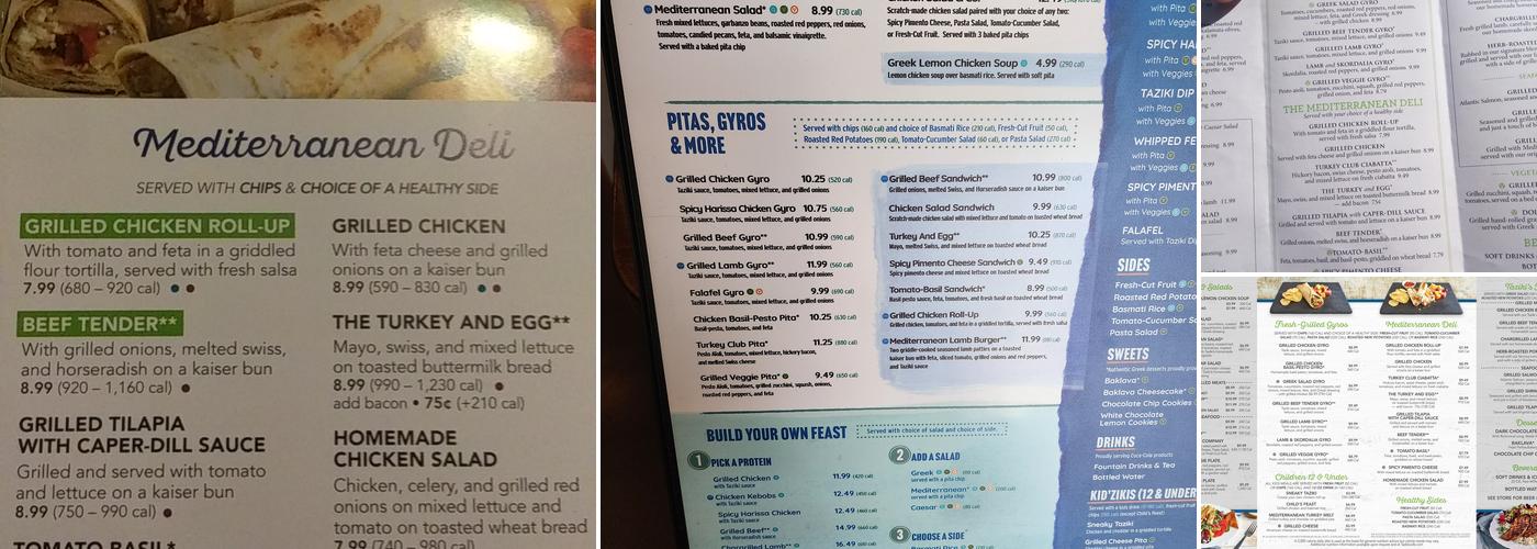 Taziki's Mediterranean Cafe - Chenal Creek Menu