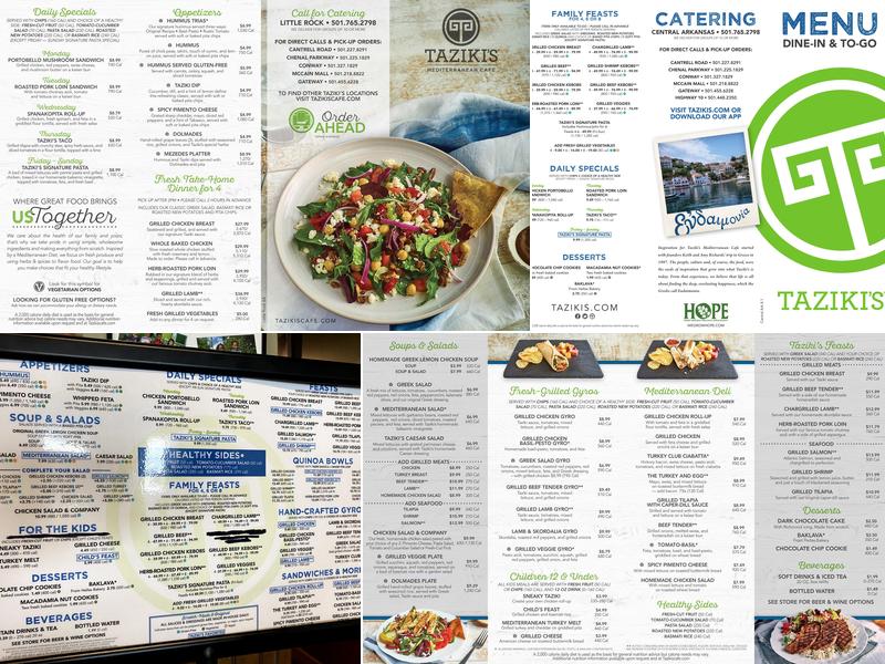 Taziki's Mediterranean Cafe - Gateway Menu