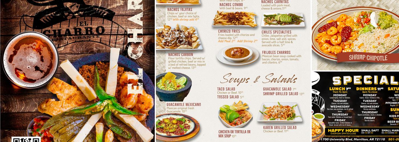 El Charro 3 Menu